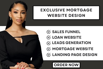 design, tax service website, mortgage loan website