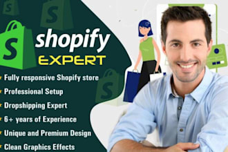 design shopify store digital product store build stan store dropshipping store