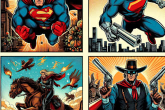 make a superhero character design for you