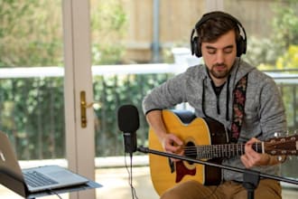 be your studio session guitarist for electric and acoustic tracks