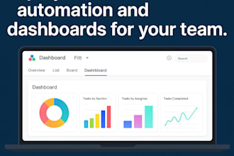 create asana projects, automation and dashboards for you or your team