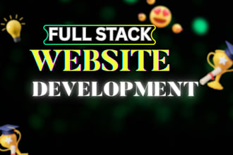 do website development as fullstack web developer frontend and backend developer