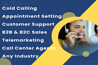 do your b2b cold calling, telemarketing appointment setter