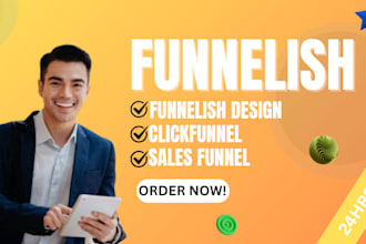 design sales funnel funnelish landing page clickfunnel and funnel design