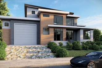 residential house building, cgi 3dsmax,guest home,interior and exterior modeling
