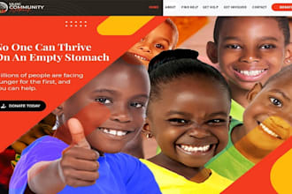 nonprofit website for charity, ngo fundraising 501c3, grant with donation system