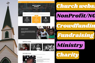 create church religion ministry charity fundraising ngo crowdfunding website