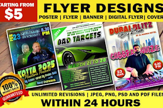 design attractive flyer or poster