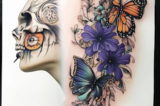use my experience as a tattoo artist to create custom tattoo designs for you
