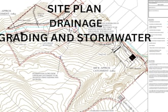 create stormwater management, grading, erosion control, and drainage plan