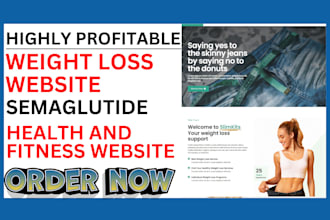 design responsive weight loss website health and fitness weight loss leads