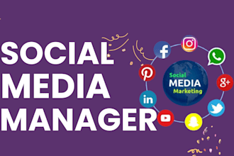 be your social media manager and content creator for instagram, linkedin etc