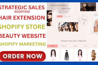 setup hair extension shopify marketing beauty website shopify promotion