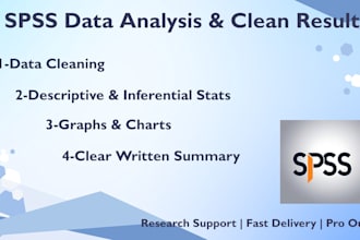 assist with spss data analysis and statistical interpretation