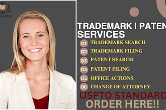 conduct a deep trademark, patent search, tm and patent filing for US and non US