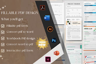 create fillable pdf form editable interactive pdf form, convert to fillable form