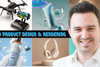 do a 3d cad design, product rendering and branding with solidworks