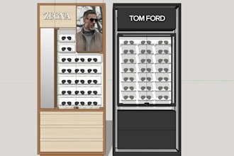 draw furnitures layout for retail stores to sketchup layout