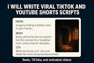 create viral tiktok reels and youtube shorts scripts with custom prompts