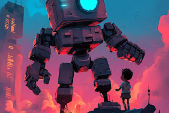 illustration and concept mecha, gundam
