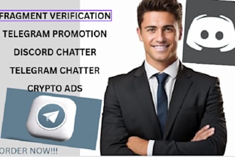 telegram fragment verification telegram promotion telegram chatter crypto ads
