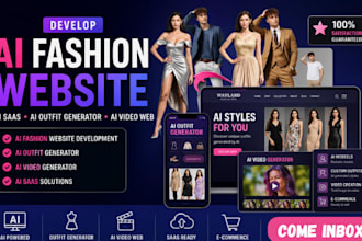 develop ai fashion website, ai saas website, ai outfit generator, ai video web