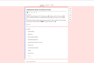 key in the respond or forms to google forms
