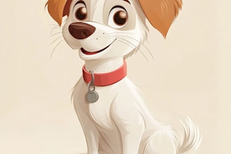 draw your pets into disney cartoon style