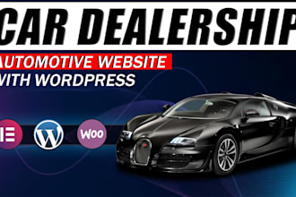 create a custom automotive dealership or car listing website in wordpress