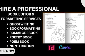 write ghostwrite format design nonfriction romance prose chapbook
