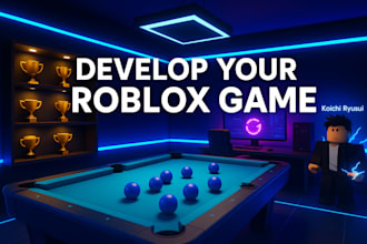 develop your complete roblox game with scripting, animation, and map design