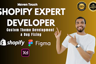 convert figma to shopify, shopify theme development, custom coding, bug fixing