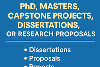 proofread for phd masters capstone project, dissertations or research proposals