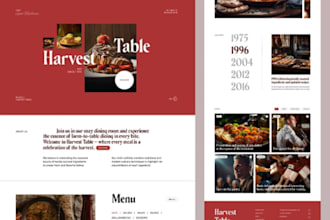 design a professional wix website for cafes and restaurants designer bakery