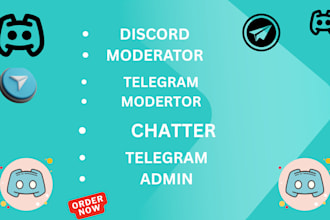 be your telegram community manager telegram chatter discord moderator