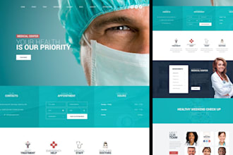 design and redesign healthcare website or medical pharmacy website