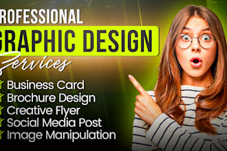 design creative business flyer marketing material and social media material
