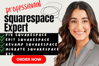 fix squarespace seo,revamp,edit ,booking,migrate,domain,code,clone squarespace