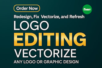 redesign, fix, edit, vectorize, revamp, and refresh your existing logo