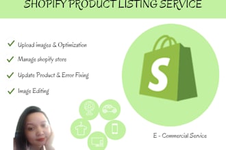 do manual shopify product products listing
