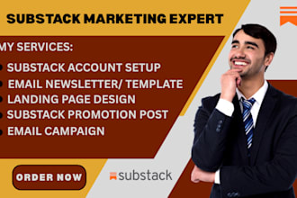 setup substack account newsletter email template substack promotion post design