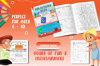 design kdp coloring book, kids activity book, adult coloring book, activity book