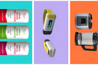 do high quality 3d rendering products and amazon packaging design and animation