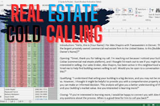 real estate virtual assistant, cold calling and appointment setting for USA