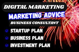 provide marketing advice, business consultant, and marketing consultant