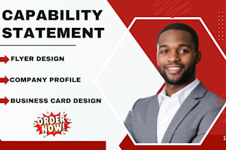 design professional and catchy business capability statement