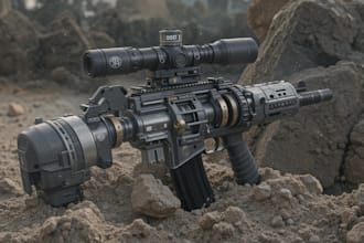 draw custom weapon for your project, character, or game