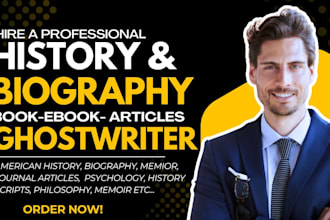 ghostwrite history and biography ebook, american history, ebook and articles