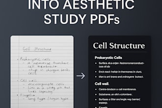 turn your messy notes to aesthetic PDF or slides