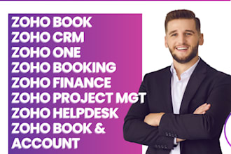 do zoho CRM setup workflow automation support books analytics project management